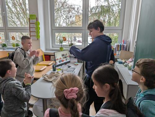 Návštěva Dominika se zvířátky ve 3.A