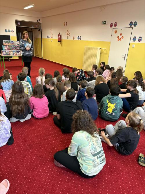 4.A, B a C na besedě s paní spisovatelkou Fišarovou